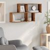 vidaXL Wall Shelf Old wood Engineered wood 39.4 in x 7.1 in x 20.9 in