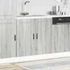 vidaXL Sink Base Cabinet Grey Sonoma Engineered wood 31.5 x 18.1 x 32.1 in
