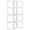 vidaXL Room Divider 3 Panels White Solid Wood Paulownia