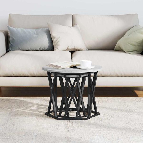 vidaXL Side Table 2 pcs Grey sonoma 19.7" x 19.7" x 15.7