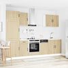 vidaXL Kitchen Cabinet Set Sonoma oak Engineered wood 7-piece