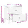 vidaXL Bedside Cabinets 2 pcs 15.7"x13"x18.1" Solid Wood Mango