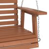 vidaXL Garden Swing Chair Brown Solid fir wood, galvanized iron