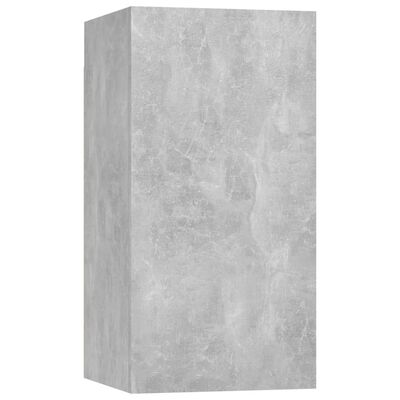 vidaXL TV Cabinets 2 pcs Concrete Gray 12"x11.8"x23.6" Engineered Wood