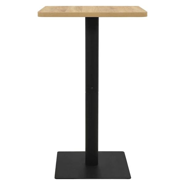 vidaXL Bar Table Oak color and black