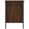 vidaXL Shoe Cabinet Brown Oak Engineered Wood, Powder-Coated Steel Medium