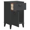 vidaXL Bedside Table Anthracite grey Engineered wood, plastic Standard