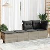 vidaXL Garden Sofa Set Light Grey, Dark Grey