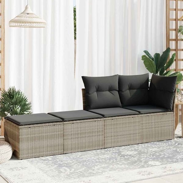 vidaXL Garden Sofa Set Light Grey, Dark Grey