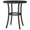 vidaXL Bistro Set Black for furniture, Cream for cushions