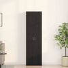 vidaXL Wardrobe Black Oak 21.65 x 9.84 x 74.41 in Engineered Wood
