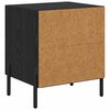 vidaXL Bedside Cabinet with Drawer Black Oak 15.75 x 13.78 x 18.70 in