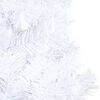vidaXL Artificial Pre-lit Christmas Tree with Ball Set White 47.2" PVC