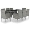 vidaXL Garden Dining Set Anthracite and Grey