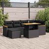 vidaXL Garden Sofa Set Black