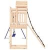 vidaXL Outdoor Playset Natural Wood Solid Pine Wood, Polypropylene, Metal