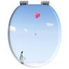 vidaXL WC Toilet Seats with Soft Close Lid 2 pcs MDF Penguin Design (2x146917)