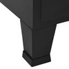 vidaXL Office Cabinet Black Steel, Plastic Medium Filing Cabinet