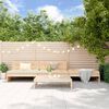 vidaXL Garden Lounge Set Beige, Natural Wood