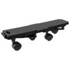 vidaXL Moving Dollies with 4 Wheels 10 pcs Black Polypropylene 374.8 lb