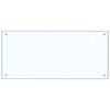 vidaXL Kitchen Backsplash Transparent 35.4"x15.7" Tempered Glass
