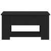 vidaXL Coffee Table Black Oak 31.10 x 19.29 x 16.14 in Engineered Wood