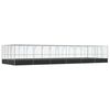 vidaXL Aviary Silver and anthracite Galvanized steel Large Aviary