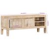 vidaXL TV Cabinet Natural Wood Solid Mango Wood Medium TV Cabinet