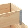 vidaXL Raised Bed Natural Wood Solid Pine Wood Medium Stackable