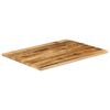 vidaXL Table Top Natural wood Solid rough mango wood 43.3 x 31.5 in