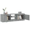 vidaXL TV Stand with LED Lights Gray Sonoma 47.2"x11.8"x14.2"