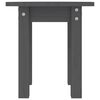 vidaXL Coffee Table Grey Solid pine wood Small Durable Coffee Table
