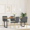 vidaXL Dining Chair Set of 4 Dark grey