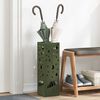 vidaXL Umbrella Stand Olive 15.5 x 15.5 x 49 cm Metal
