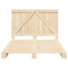 vidaXL Bed Frame Natural Pine Solid Pine wood Full Durable Bed Frame