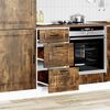 vidaXL Kitchen Base Cabinet Smoked Oak Engineered Wood Medium