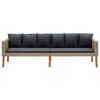 vidaXL Garden Sofa Beige