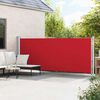 vidaXL Side Awning Red Polyester with PU coating, Powder-Coated Steel