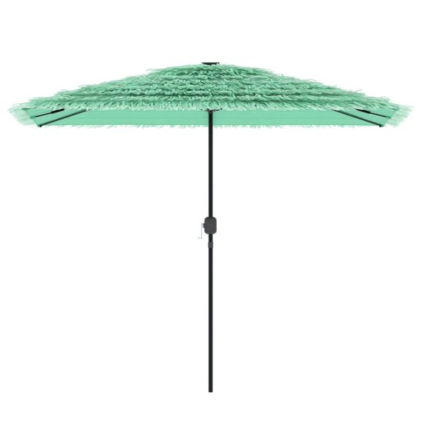 vidaXL Garden Parasol Green Polyester, powder-coated steel