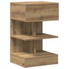 vidaXL Bedside Cabinet Artisan Oak Engineered Wood Standard