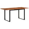 vidaXL Dining Table 63"x31.5"x29.5" Solid Wood Acacia