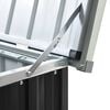 vidaXL Storage Box Anthracite Galvanized steel, plastic Large
