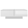 vidaXL Coffee Table High Gloss White Engineered Wood Medium