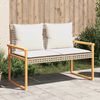 vidaXL Garden Bench Mix Beige and Brown