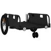 vidaXL Bike Trailer Black Oxford Fabric and Iron