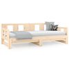 vidaXL Pull-out Day Bed Natural Pine Solid Pine Wood Full Convertible