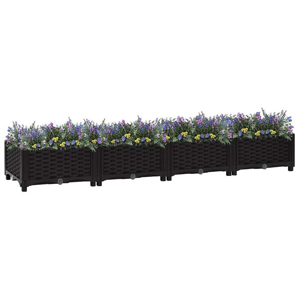 vidaXL Raised Bed 63"x15.7"x9.1" Polypropylene