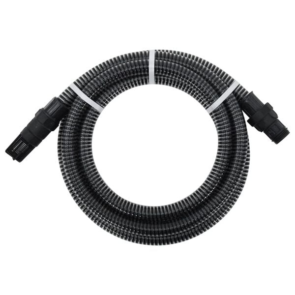 vidaXL Suction Hose Black PVC 32.8ft Durable Suction Hose