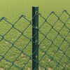 vidaXL Fence and Post Green 3.94 x 32.81 ft Steel