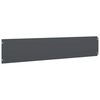 vidaXL Lawn Edgings 10 pcs Anthracite 7.9x40.6" Cold-rolled Steel
